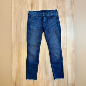 MOTHER Dark Blue Skinny Jeans